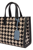 Manhattan Houndstooth Small Tote